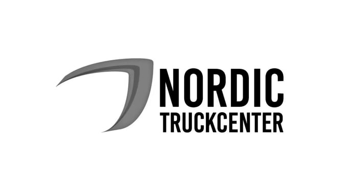 Nordic truck center logo musta